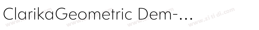 ClarikaGeometric Dem字体转换